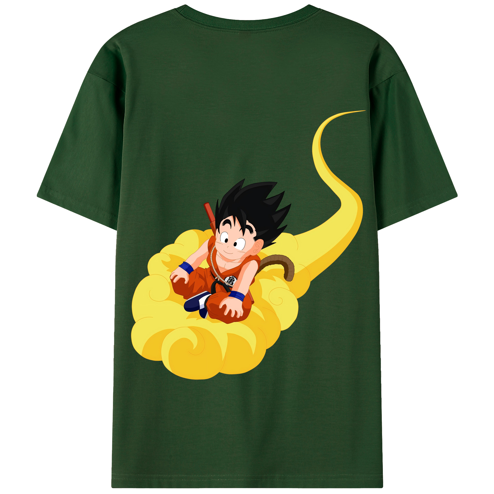 （画像用） ドラゴンボール 孫悟空（そん ごくう）Son Goku カカロット DRAGON BALL Kakarotto 綿100％半袖Tシャツ（背面プリント）